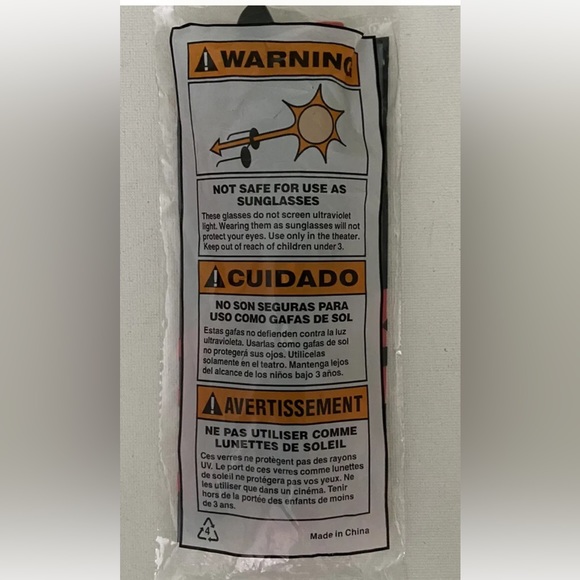 Star Wars Episode 1 The Phantom Menance Darth Maul Real D 3D Glasses Collectible - Picture 2 of 2